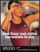 Speedo Swimwear Janet Evans 1990s Print Advertisement Ad 1996 Swimmer Fetch the Paper!