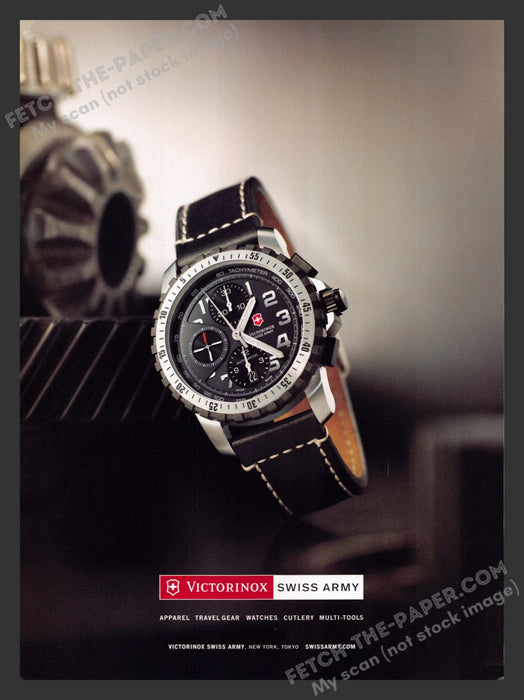 2007 Print Advertisement Swiss Army Watches "Victorinox" Ad.