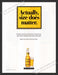 2001 Print Advertisement Tequiza Beverage "Actually, Size Does Matter" Alcohol.