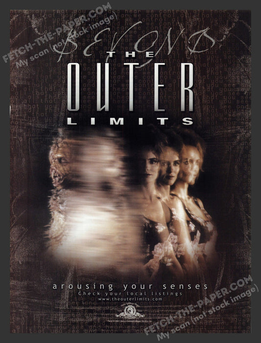 2001 The Outer Limits T.V. Show Print Advertisement Ad.