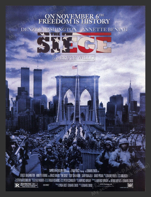 1998 The Siege Movie Release Print Advertisement Ad