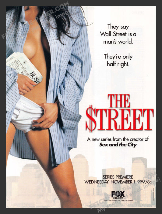 2000 Print Advertisement The $treet T.V. Show From Creator of Sex in the City Ad.