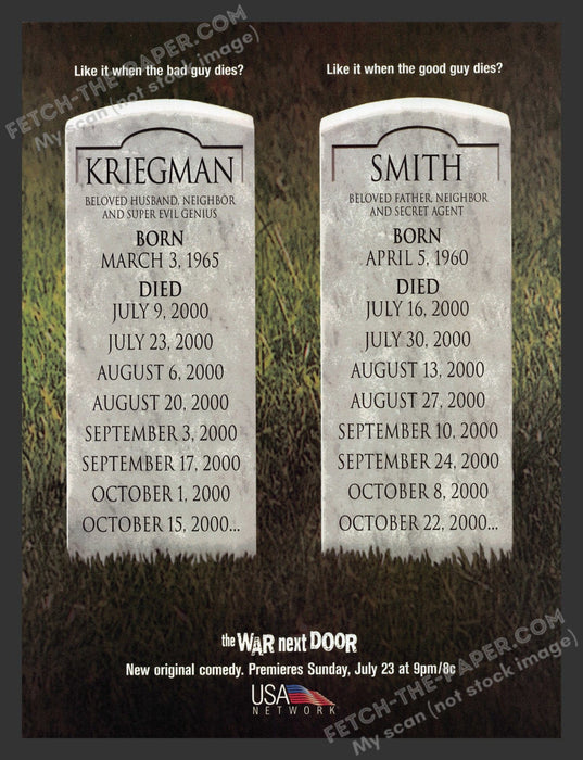 2000 Print Advertisement The War Next Door T.V. Show Comedy Ad.
