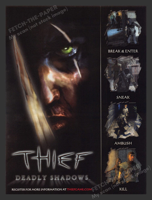 2004 Thief: Deadly Shadows Ambush Video Game Print Advertisement