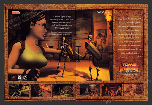 2000 Tomb Raider: The Last Revelation Video Game Print Advertisement (2pgs)