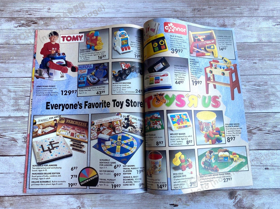 Toys "R" Us "Out of this World" 1980s Catalog Booklet Magazine Insert 1986 Fetch the Paper!