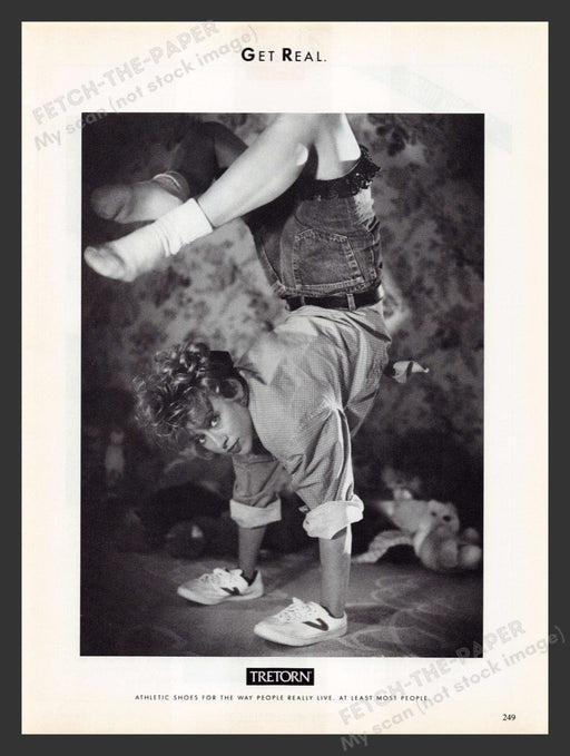 1990 Tretorn Shoes Comedian Victoria Jackson Print Advertisement Ad