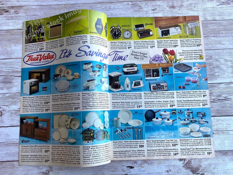 True Value "It's Spring Time!" Shopper Catalog Magazine Insert 1986 Vintage Fetch the Paper!
