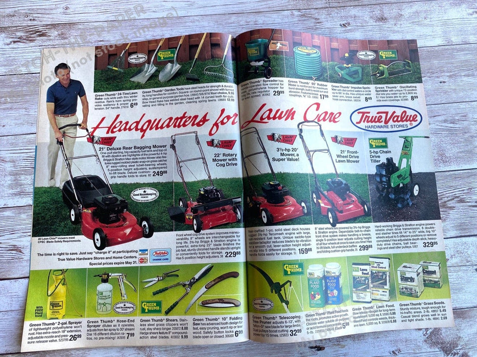 True Value "It's Spring Time!" Shopper Catalog Magazine Insert 1986 Vintage Fetch the Paper!