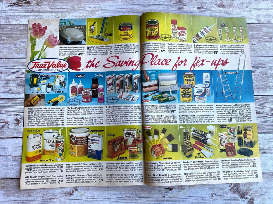 True Value "It's Spring Time!" Shopper Catalog Magazine Insert 1986 Vintage Fetch the Paper!