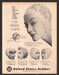 1956 United States Rubber Swim Caps Print Advertisement Ad