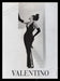 Valentino 1990s Print Advertisement 1995 Christy Turlington Standing in Doorway Fetch the Paper!