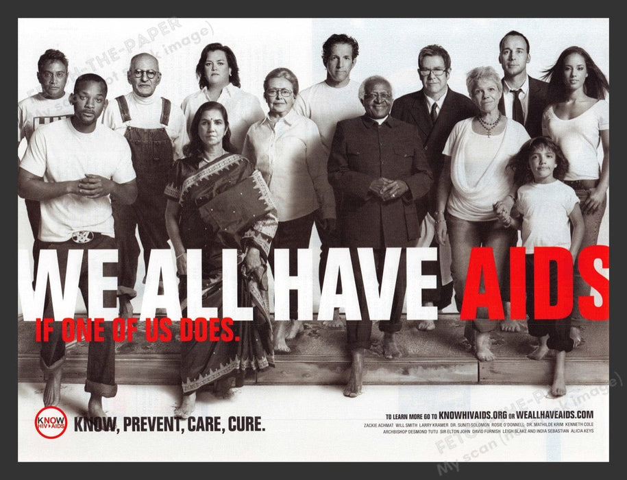 2006 We All Have Aids & Know HIV & Aids Awareness Print Advertisement Ad