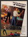 Wrangler 1980s Print Advertisement Ad 1983 Jeans Billiards Football Baseball Fetch the Paper!