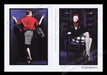Yves Saint Laurent 2000's Print Advertisement Ad (2 pages) 2007 Fish Net Legs Fetch the Paper!