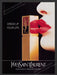 Yves Saint Laurent "Dress Your Lips" Perfume 1990s Print Advertisement Ad 1992 Fetch the Paper!